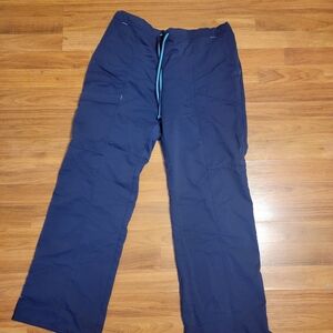 Scrubstar Women's Blue Cargo Scrub Pants Size Medium